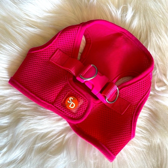 Simply Dog Pink Perforated Dog 🐕 Harness - Picture 1 of 10